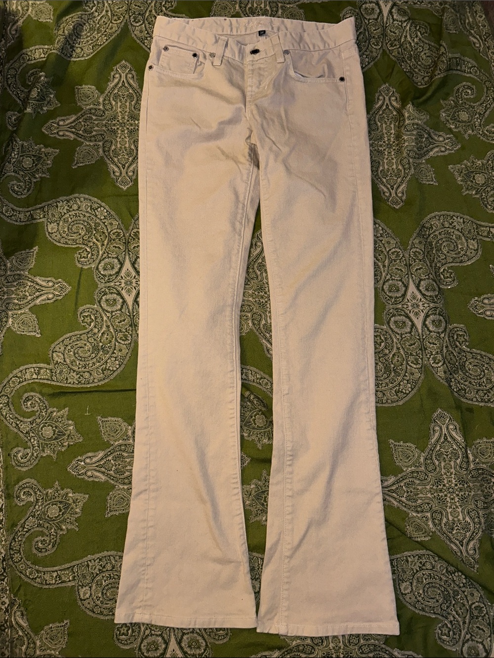 Ralph Lauren 867 Tan Cream Flare Jeans